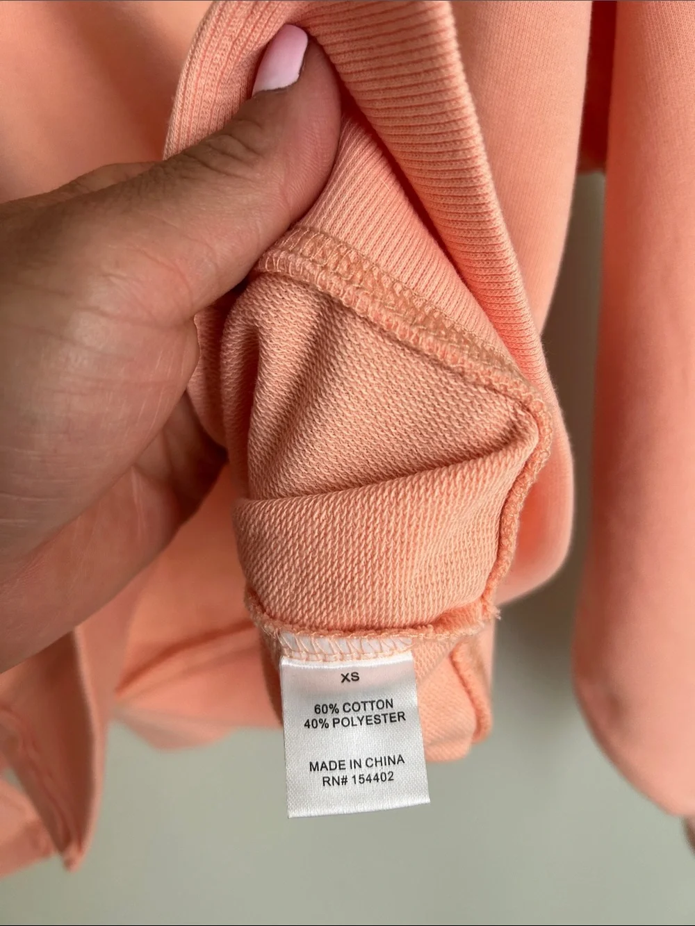 VINYL oversize Peach Crewneck Sweatshirt - Women's Soft Pullover